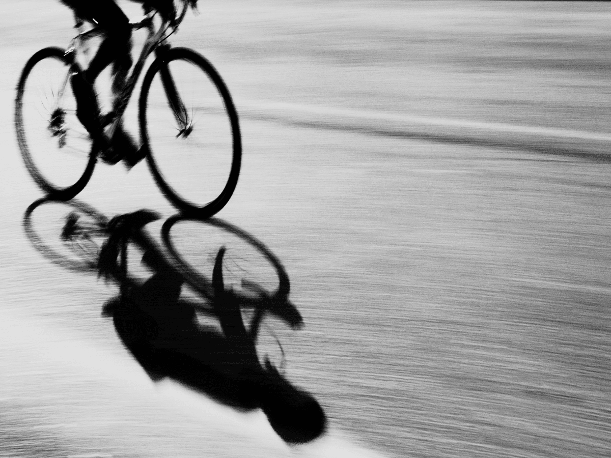 cyclist on the road