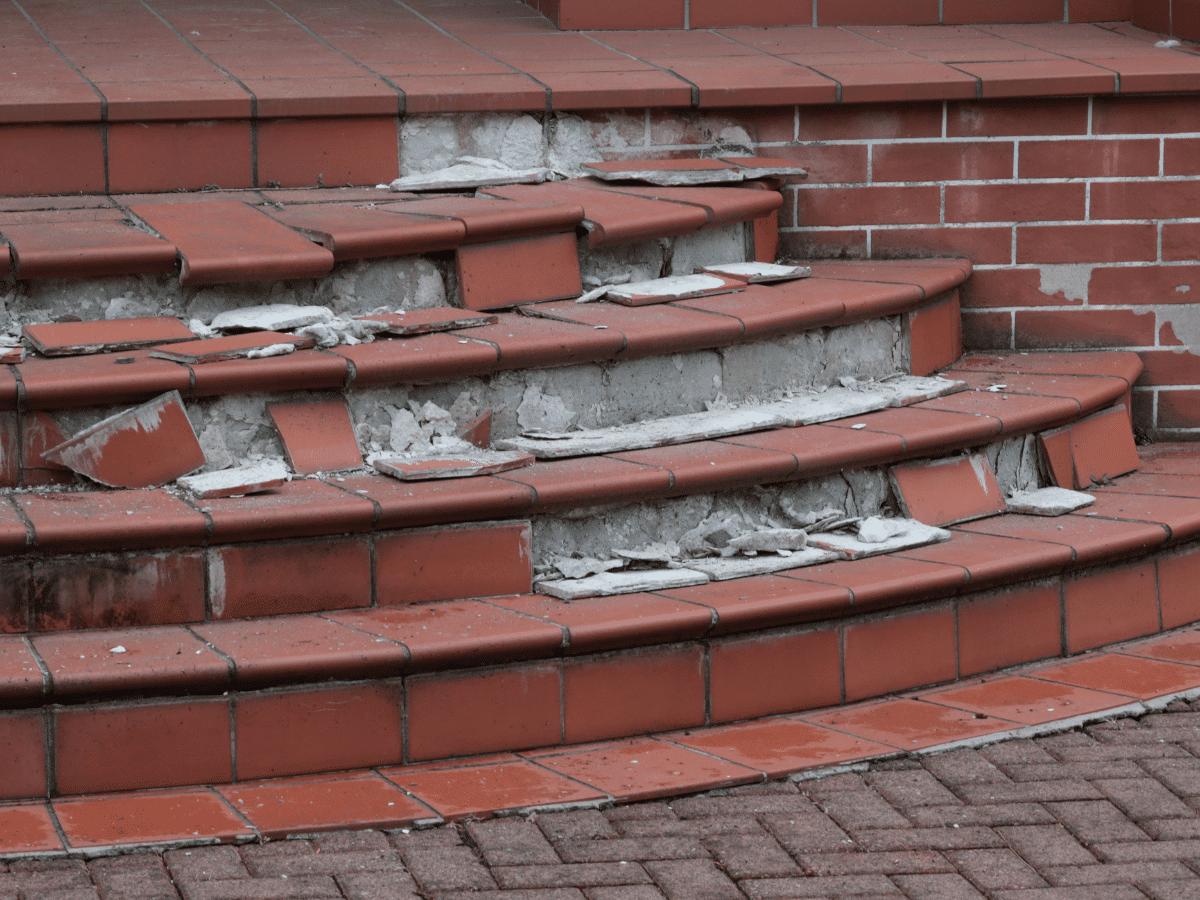 broken steps
